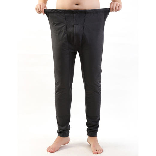 【DF】大依优型大码加厚加绒高腰棉裤内外穿加肥大码弹力宽松羽绒保暖裤 商品图3