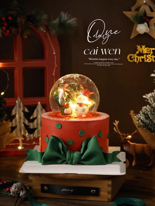 圣诞愿望水晶球蛋糕 商品图0