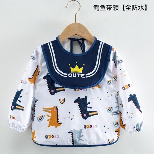儿童罩衣全身防水长袖反穿衣宝宝吃饭衣围裙小孩罩衣婴儿围兜护衣 商品图7