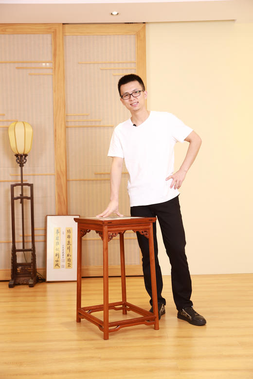 红桥红  家具严选  缅甸花梨（大果紫檀）【恭王府 寿字纹 圈椅 茶几】 商品图9