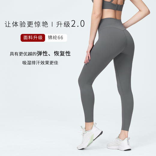 【3-5天左右发货】跃牌【沐途系列】裸感高腰莱卡瑜伽裤KZ1027 商品图2