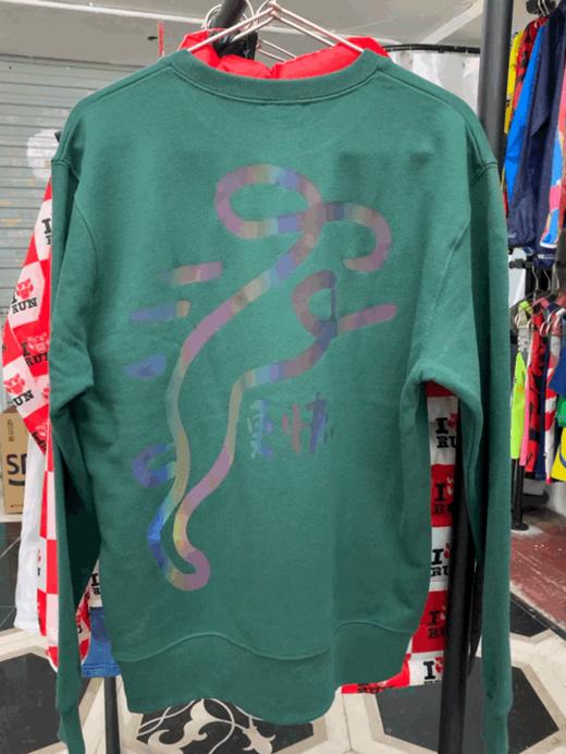 严素套头休闲棉卫衣，变快/更快，男女通用宽松日常枣红绿灰 商品图0