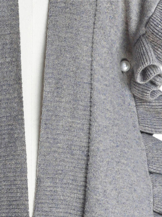 TYNVIE 多用途羊绒混纺背心/披肩 - 紫灰 商品图5