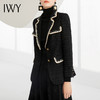 IWY/秋冬法式时尚黑色厚款西装套装女气质小香风名媛修身长袖西服套裙224002C1+S2 商品缩略图1