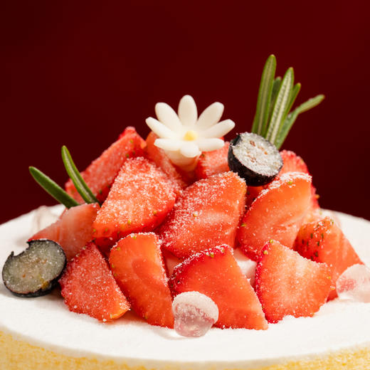 【想我了莓】5英寸草莓下午茶，香甜草莓加动物奶油。暖冬特惠。（yq赣州幸福西饼蛋糕） 商品图2