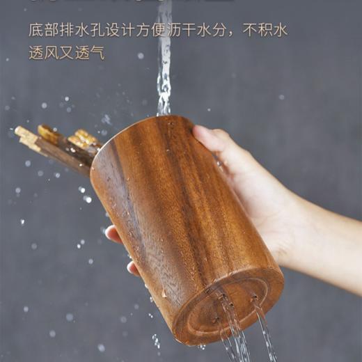 达乐丰相思木整木筷笼实木制作筷子筒沥水收纳家用筷笼笔筒【不支持补差，非质量问题不退不换】S 商品图4