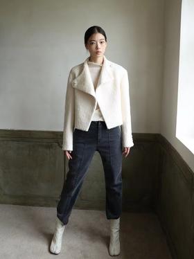 互搭领式短款外套