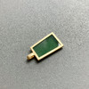 高冰种晴水绿翡翠平安无事牌18k黄金镶嵌 商品缩略图4