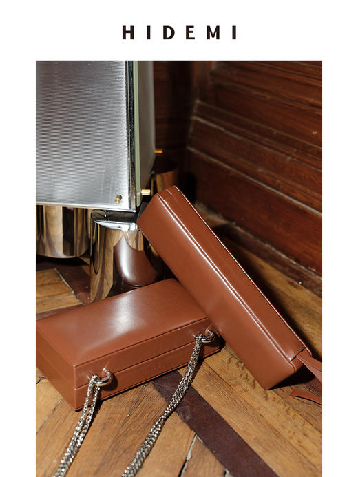 HIDEMI 节日系列拿铁红限定款box链条包 商品图4