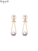 【天猫同款】悦甄  18K金akoya珍珠耳夹 冰璐 商品缩略图0