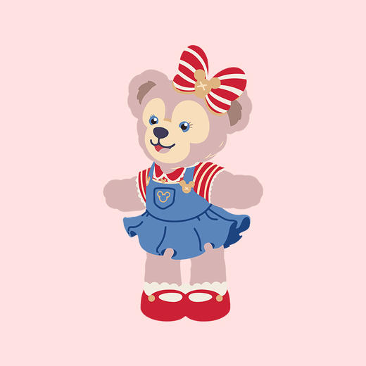 裁缝学苑达菲熊星黛露卫衣烫画贴DIY辅料转印衣服定做烫图a级白墨 商品图5