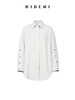 HIDEMI 节日系列双袖纽扣设计感黑白拼色极简衬衫外套 商品缩略图8