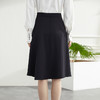 罗蒙春夏女士半身裙舒适通勤清新商务通勤A字中长伞裙女 商品缩略图3