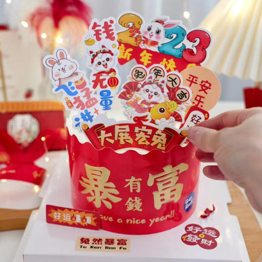 新年发财暴富蛋糕 商品图1
