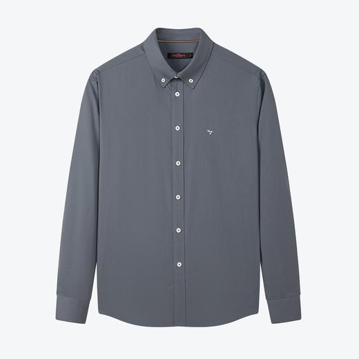 【三防竹纤维】柒牌男士长袖衬衫春秋季商务休闲翻领打底衬衣	124A70770 商品图1