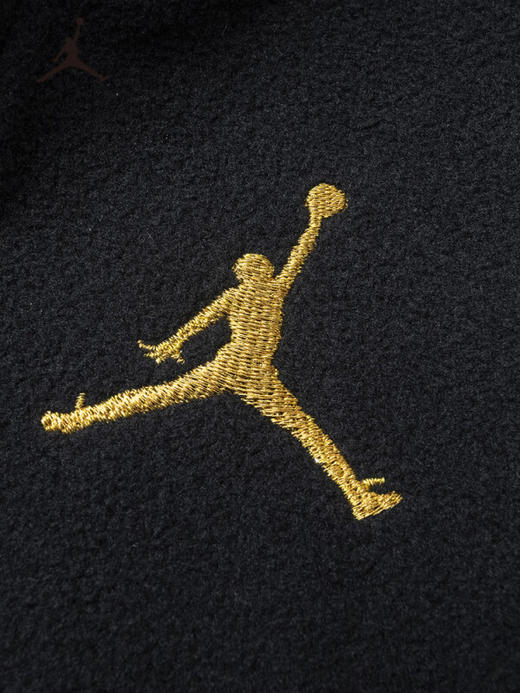 JORDAN童装冬新款男童AJ半拉链套头加绒金标卫衣外套JD2242048 商品图3