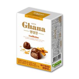 乐天 薄脆饼干代可可脂牛奶巧克力68g  