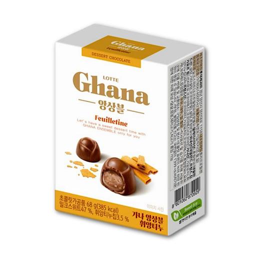 乐天 薄脆饼干代可可脂牛奶巧克力68g   商品图0