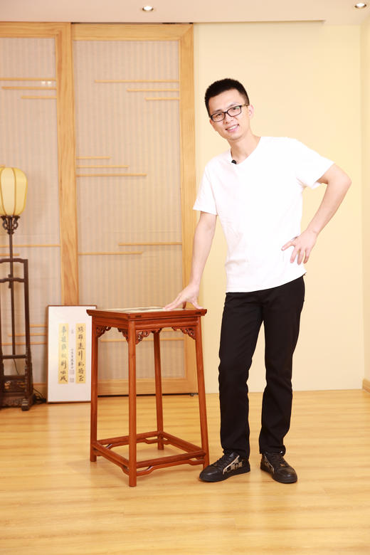 红桥红  家具严选  缅甸花梨（大果紫檀）【恭王府 寿字纹 圈椅 茶几】 商品图8