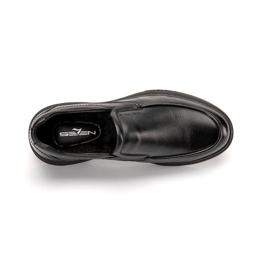 【特价】柒牌男鞋一脚蹬套脚皮鞋男士商务休闲秋冬新款毛里保暖低帮懒人鞋	123X70240 商品图1