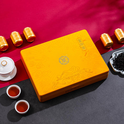 中茶海堤 金中茶 肉桂（黄金版）中足火乌龙礼盒102g/盒 商品图4