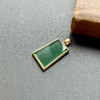高冰种晴水绿翡翠平安无事牌18k黄金镶嵌 商品缩略图0