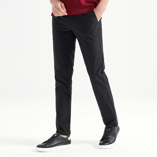【特价】【速干】柒牌男装休闲裤商务男高弹直筒修身中青年夏季薄款长裤子	118H73500 商品图2
