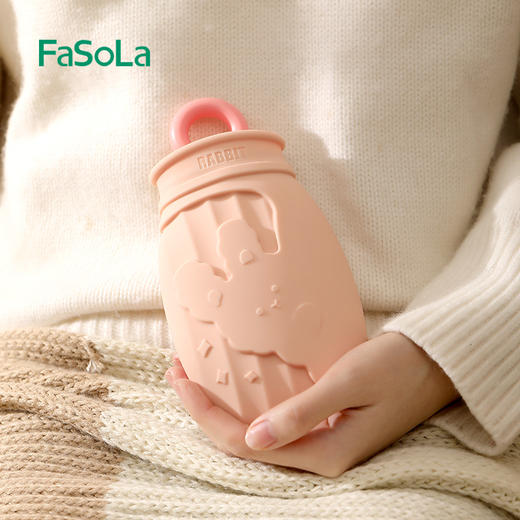 【热水袋】灌水硅胶暖水袋注水可爱热敷女生痛经暖宝宝小号冬季 商品图1