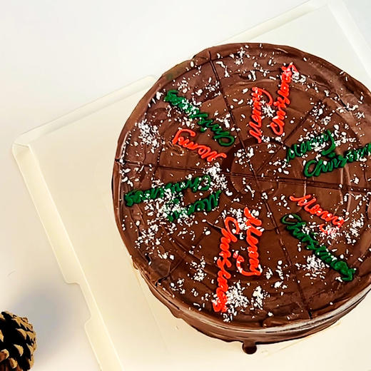 烤爱·生日蛋糕系列·happy birthday 手绘极简·草莓巧克力·聚会生日节日【仅限深圳同城配送】 商品图3