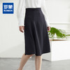 罗蒙春夏女士半身裙舒适通勤清新商务通勤A字中长伞裙女 商品缩略图0