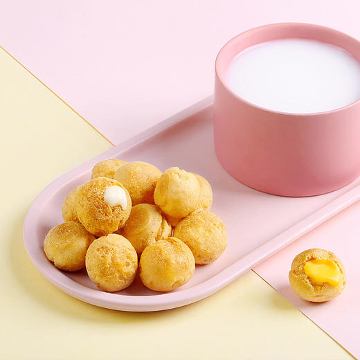 百草味 泡芙(牛奶味) 60g/盒*3【CZ】 商品图2