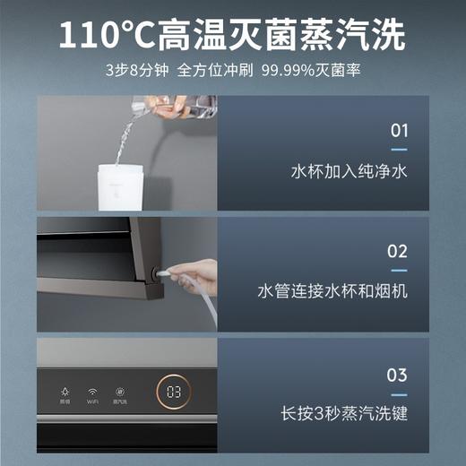 美的 CXW-140-X3S 油烟机23m³爆炒大吸力 变频烟感 侧吸抽油烟机 家用高温蒸汽洗 智能家电 商品图1