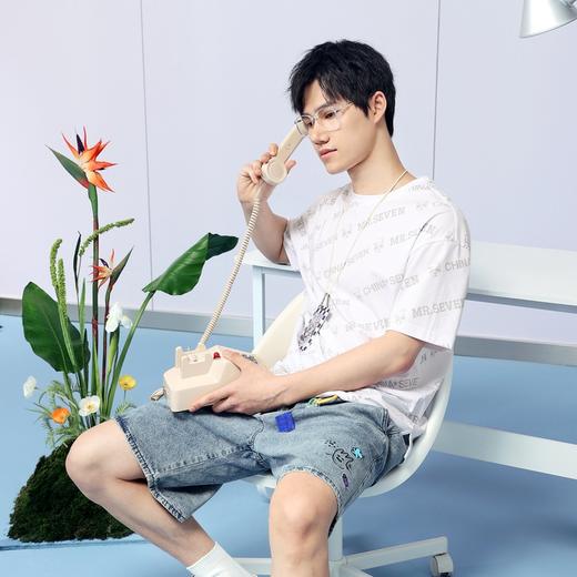 【柒先生新商务系列】柒牌男装满印T恤夏季索罗纳短袖圆领体恤衫	122T72140 商品图1