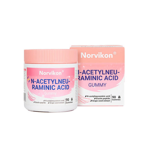 【每日2粒≈1碗鲜炖燕窝】美国Norvikon诺维肯燕窝酸软糖富含燕窝酸90粒/罐 商品图0