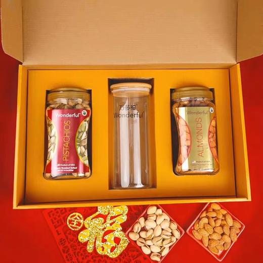 美国万多福万事多福礼盒900g/152282 送万多福礼盒拉近你我的距离 一罐开心果+一罐扁桃仁 商品图3