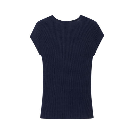 绞花羊绒短袖 商品图3