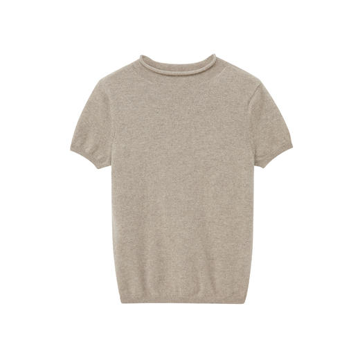 小高领短袖 白绒/紫绒 商品图0