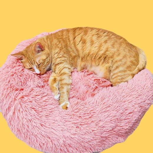 秋冬福利团 宠物长绒保暖舒适深度睡眠猫窝 20斤以内可睡可躺 商品图3