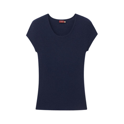 绞花羊绒短袖 商品图2