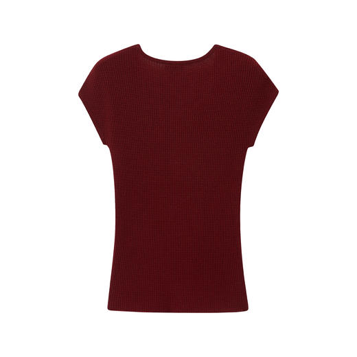 绞花羊绒短袖 商品图1