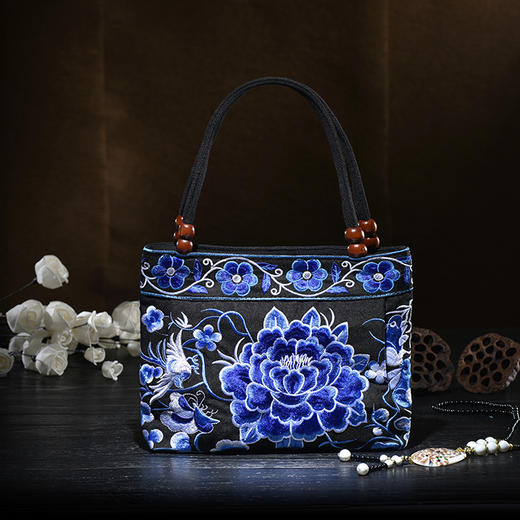民族风特色绣花包包，刺绣单肩斜挎手提包时尚工艺帆布女包YS-135 商品图8
