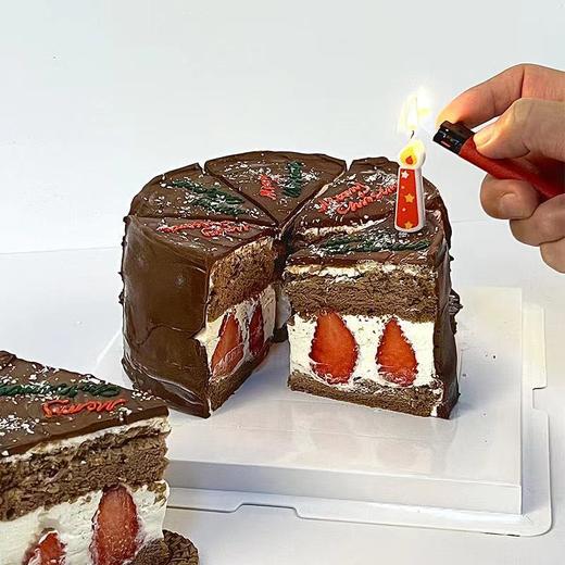 手绘极简生日蛋糕（同城配送） | 烤爱 商品图0