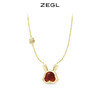 ZEGL设计师本命年系列发财兔红玛瑙项链女925纯银轻奢小众锁骨链 商品缩略图0