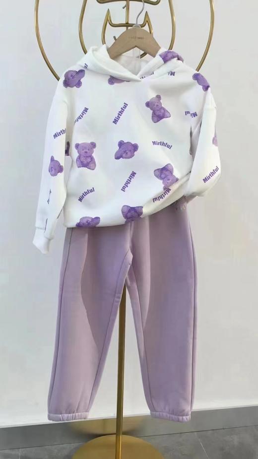 2F 以纯 紫色卫裤 商品图0