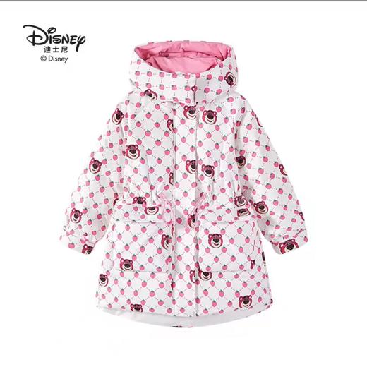 迪士尼草莓熊新款中款女童羽绒服LD224S907  XHR 商品图0