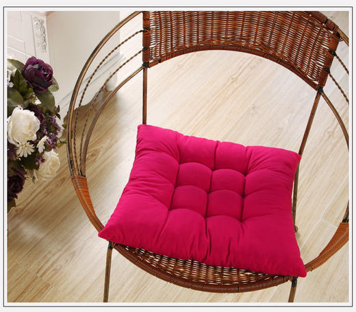 【应季好物】纯色办公室坐垫磨毛椅子垫 2个 41*41cm 商品图3