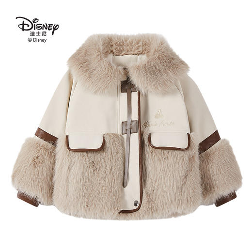 迪士尼女童冬季公主款贵气皮衣LD224S909   XHR 商品图2