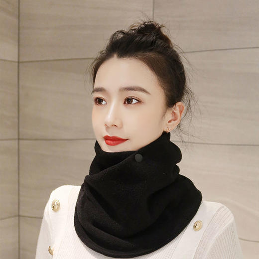 「七色可选！双层加绒款」秋冬多功能脖套 保暖抓绒滑雪面罩保暖围巾摇粒绒骑行运动围脖配饰 商品图5