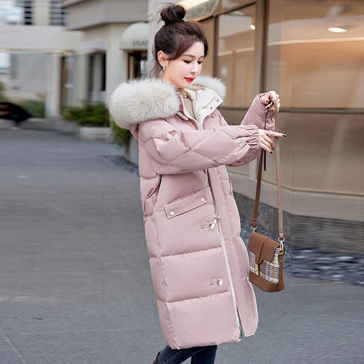 女中长款新款冬季加厚，韩版宽松学生面包服HR-GJC7266 商品图1