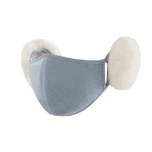 「七色可选！二合一保暖口罩」新款女秋冬季毛绒立体保暖口罩 居家日用布艺防寒护耳面罩二合一保暖面罩配饰 商品图4